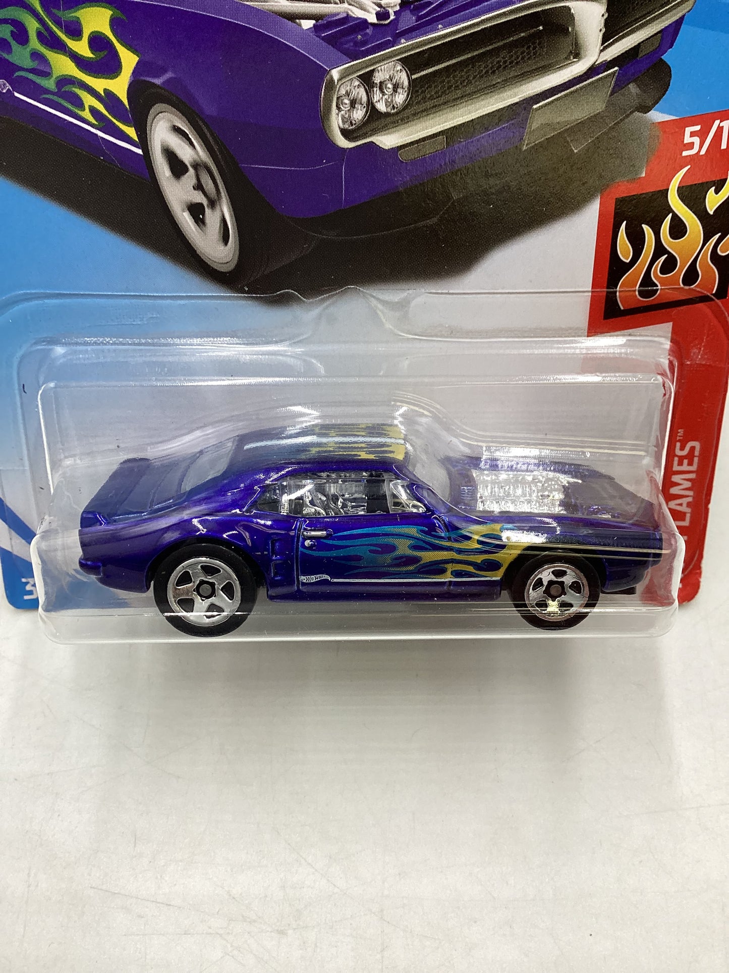 Hot Wheels 2018 Custom 67 Pontiac Firebird Blue #324 36B