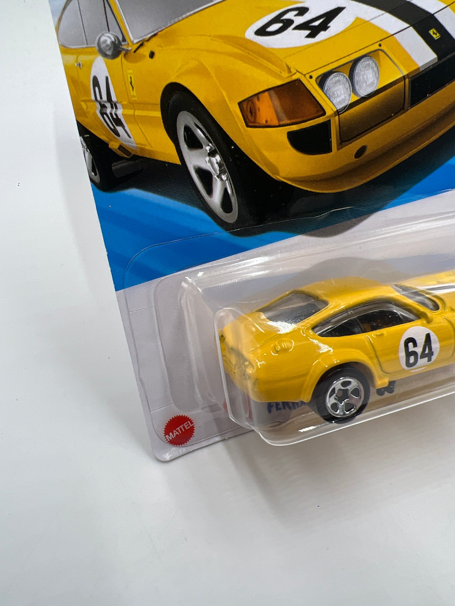 2025 Hot Wheels Q Case Race Day #222 Ferrari 365 GTB4 Competizione Yellow SR
