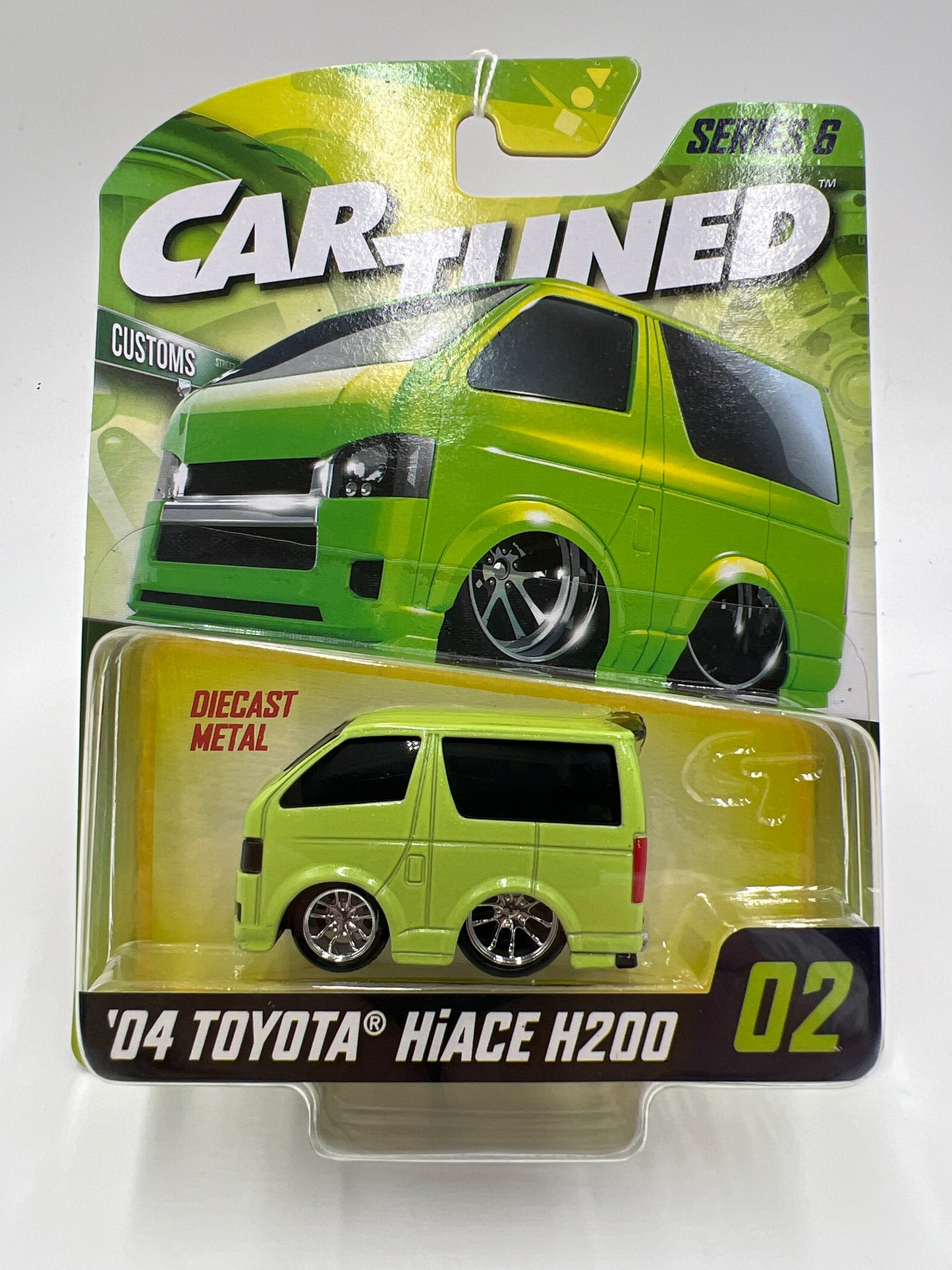 2025 MGA Car Tuned Series 6 #2 04 Toyota HiAce H200 Green 179B
