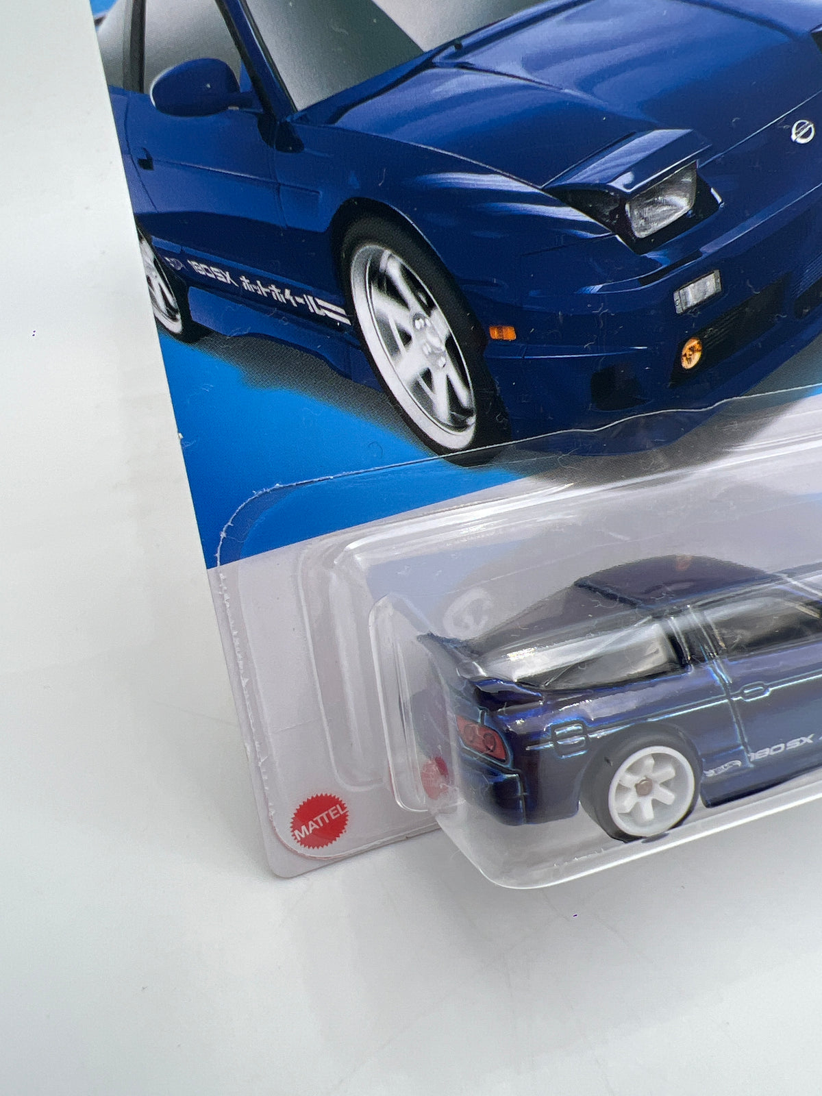 2024 Hot Wheels Super Treasure Hunt #211 96 Nissan 180SX Type X Blue W/Protector