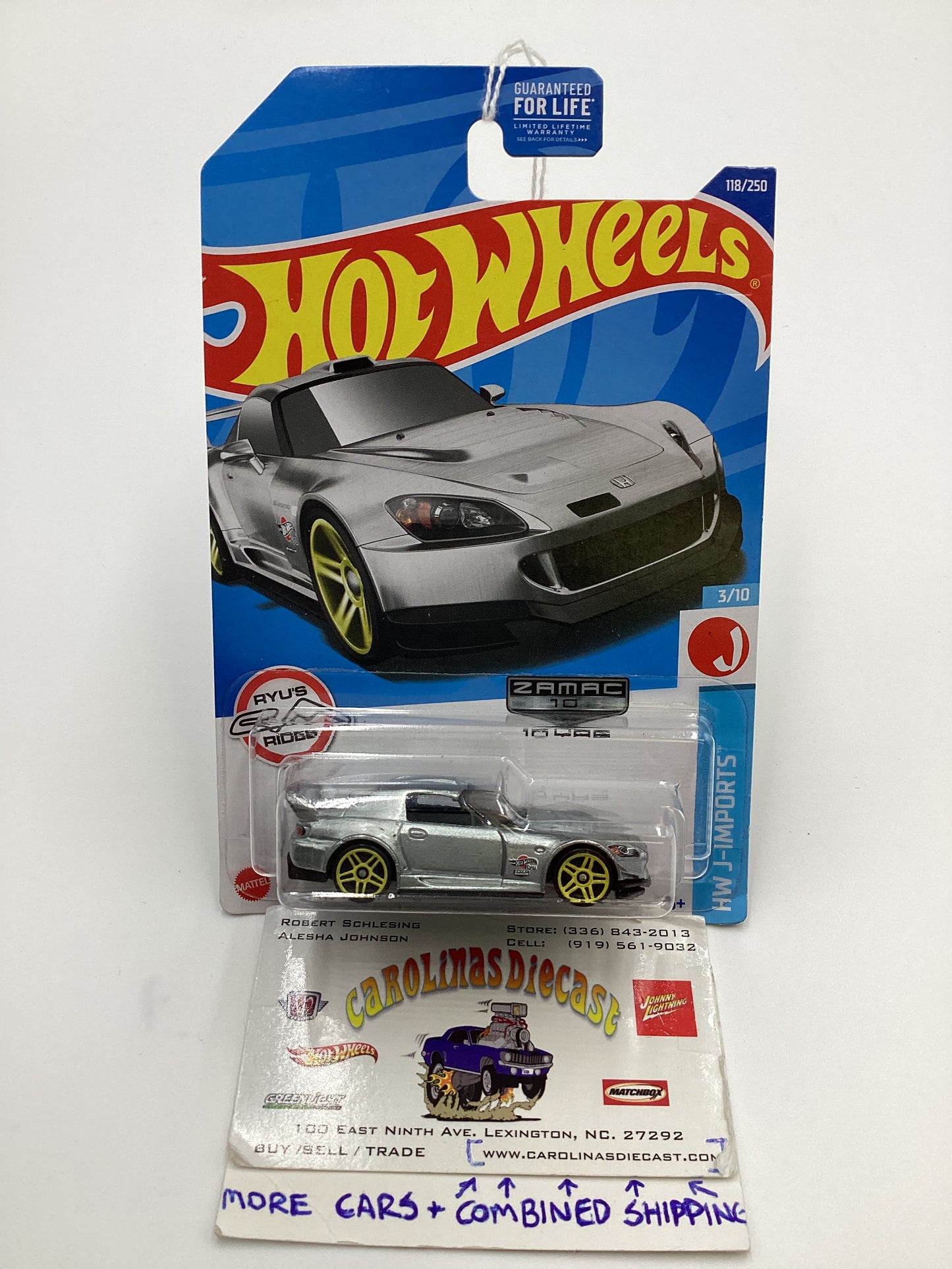 2022 Hot Wheels Zamac 10 Years #118 Honda S2000 148C