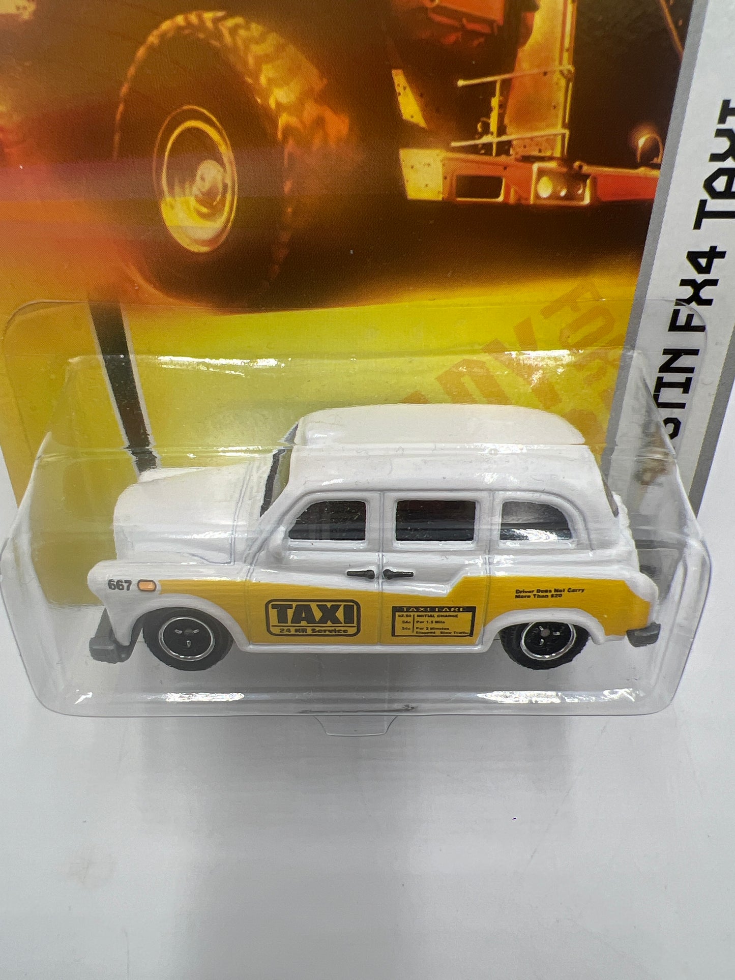 Matchbox City Action Austin FX4 Taxi White #52 67D