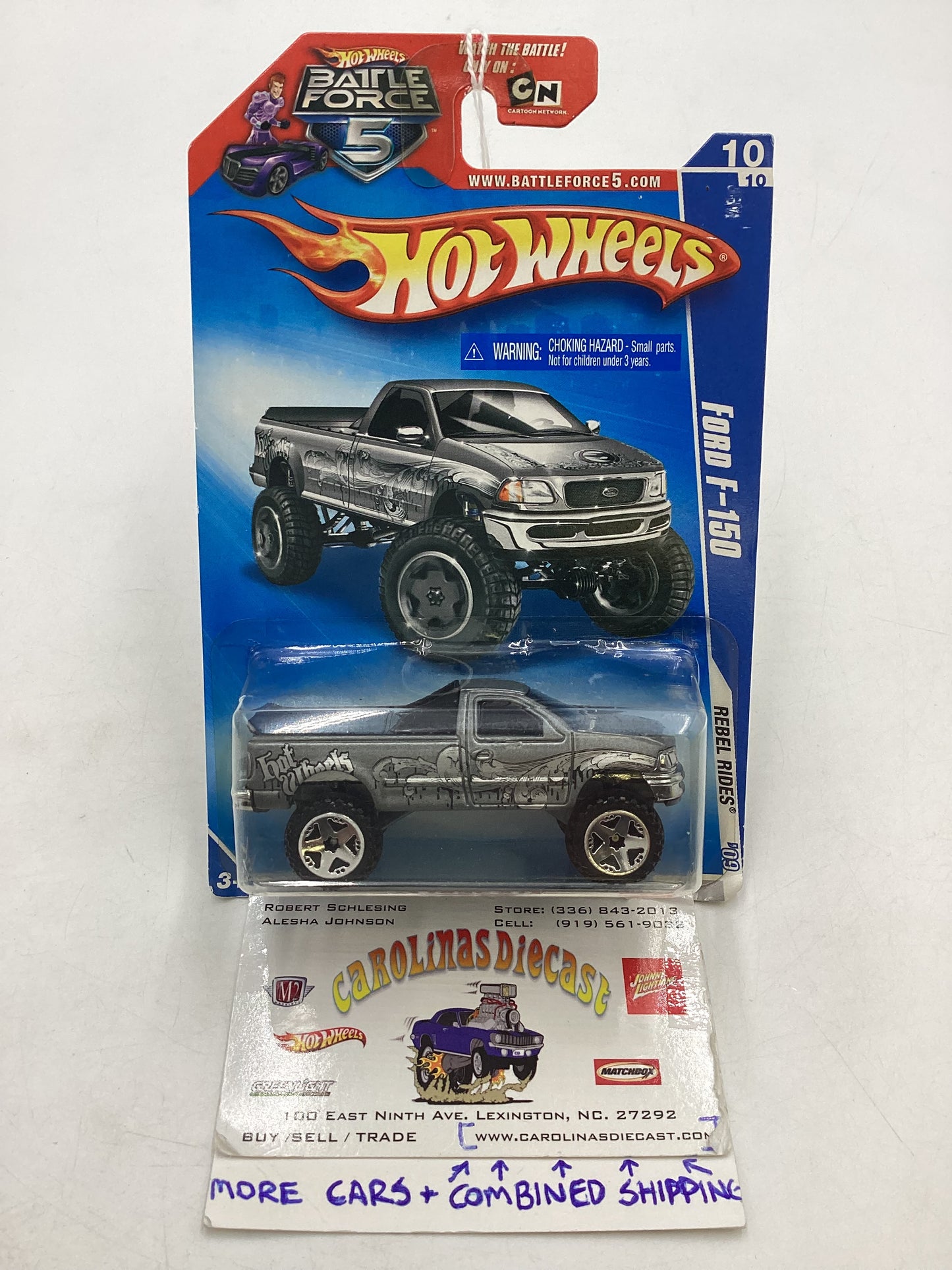 2009 Hot Wheels #146 Ford F-150 Silver 23B