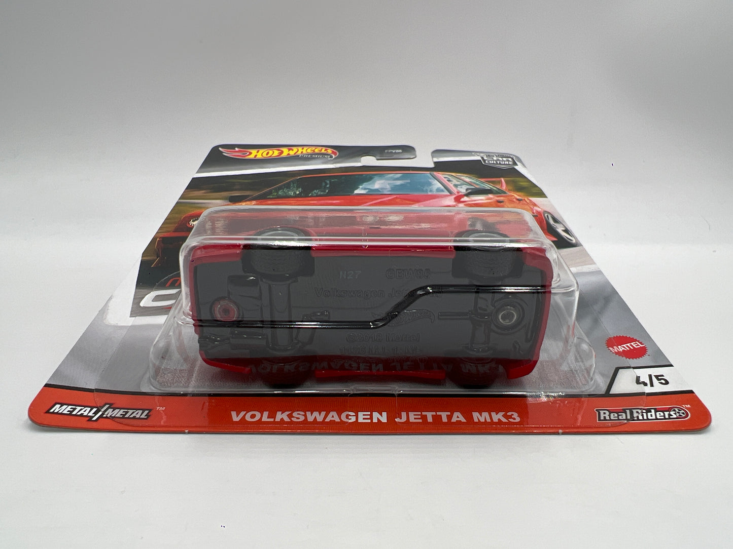 Hot Wheels Premium Modern Classics #4 Volkswagen Jetta MK3 Red W/Protector