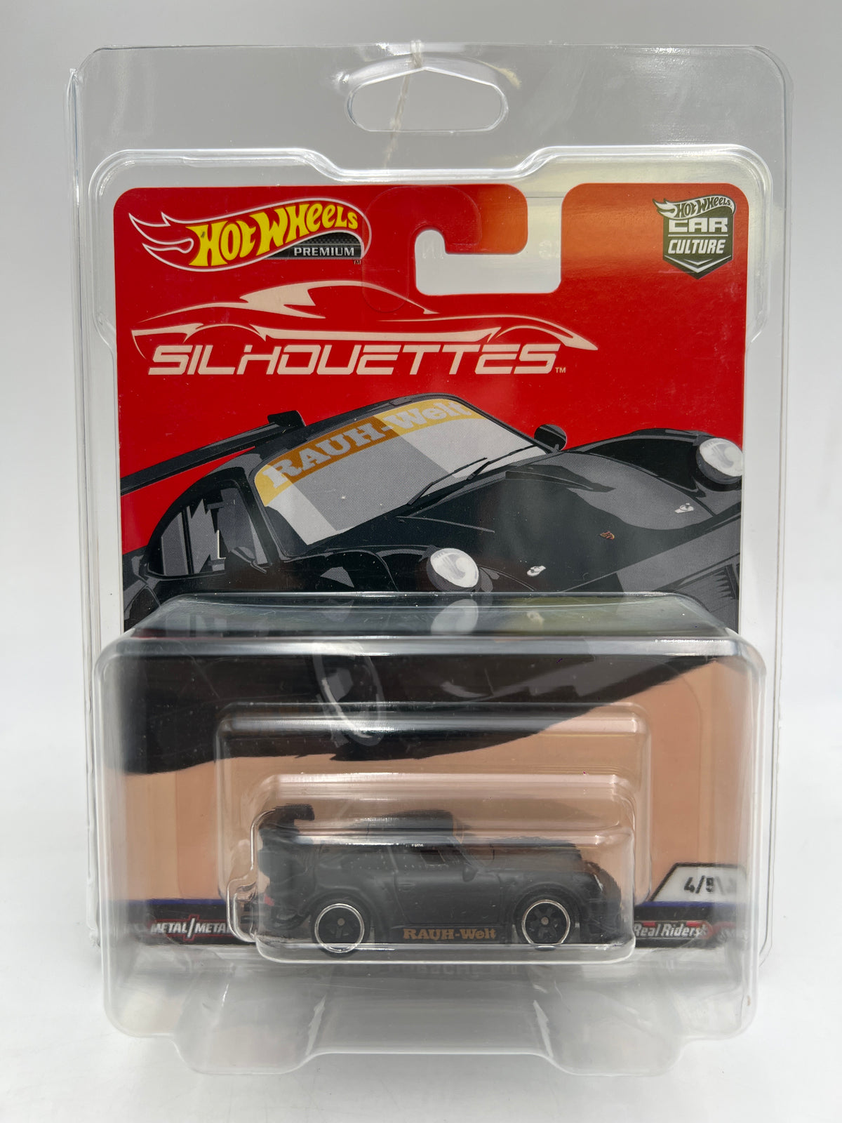 2018 Hot Wheels Premium Silhouettes #4 RWB Porsche 930 Matte Black W/Protector