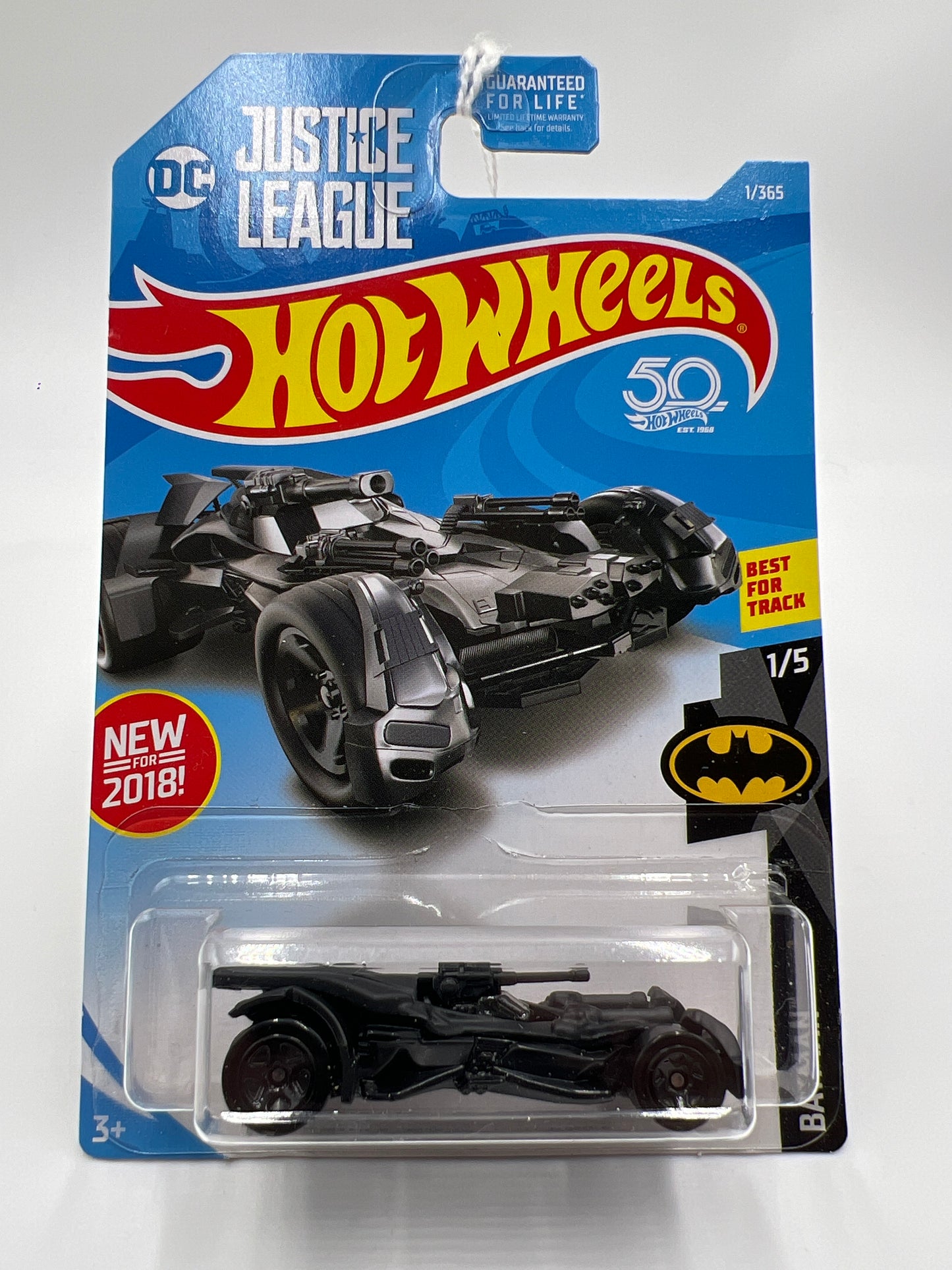 2018 Hot Wheels Batman #1 Justice League Batmobile Black 121F