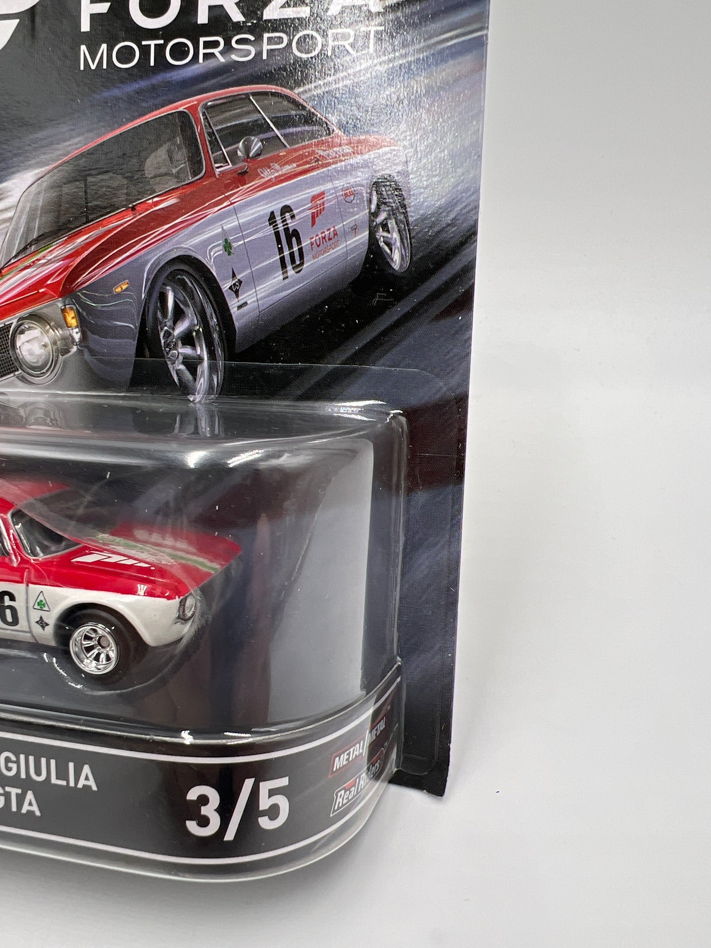 Hot Wheels Retro Entertainment Forza Motorsport #3 Alfa Romeo Giulia Sprint GTA Red/White 244E