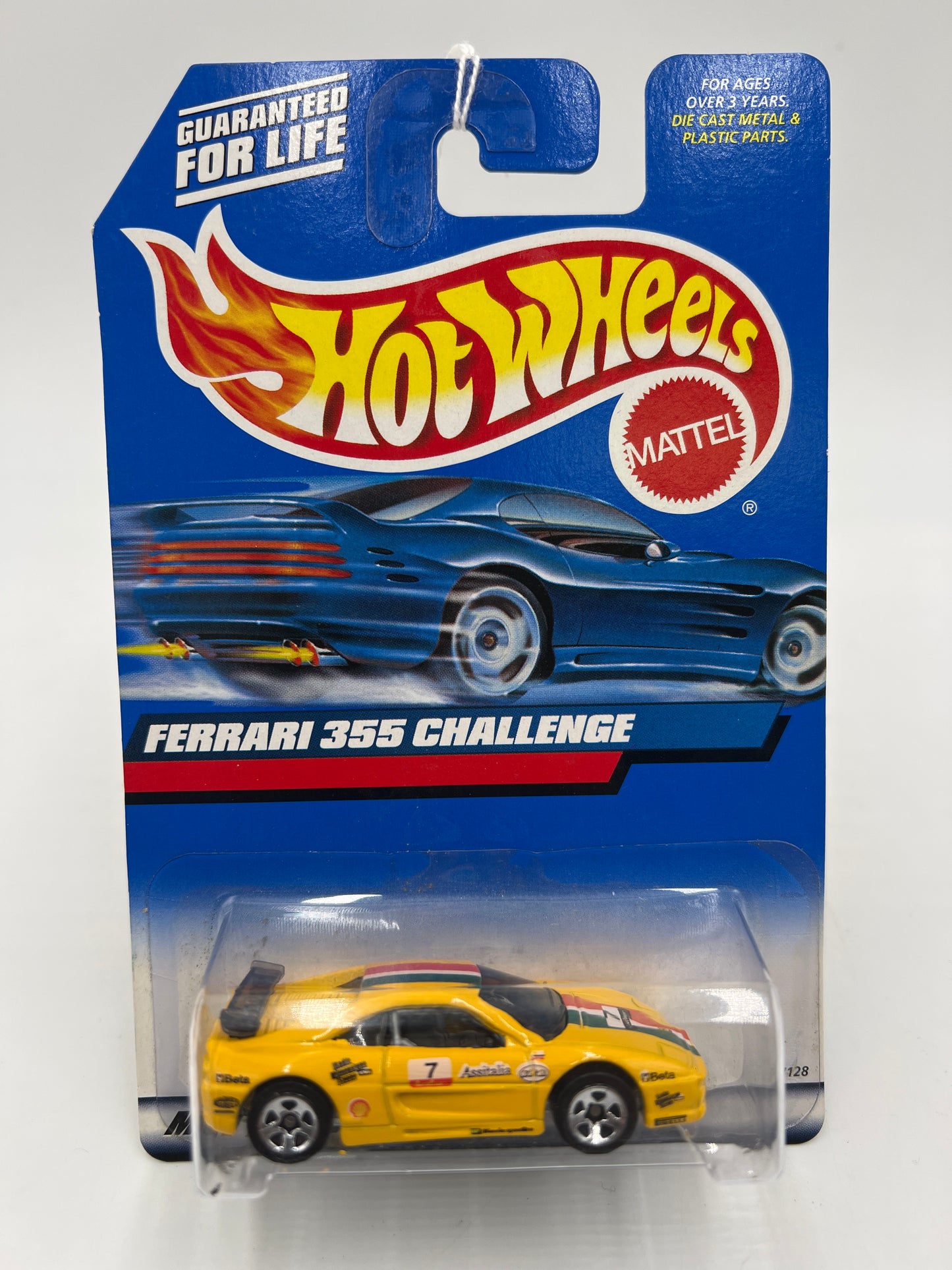 2000 Hot Wheels Model Series #162 Ferrari 355 Yellow Racing Decals 5SP Wheels