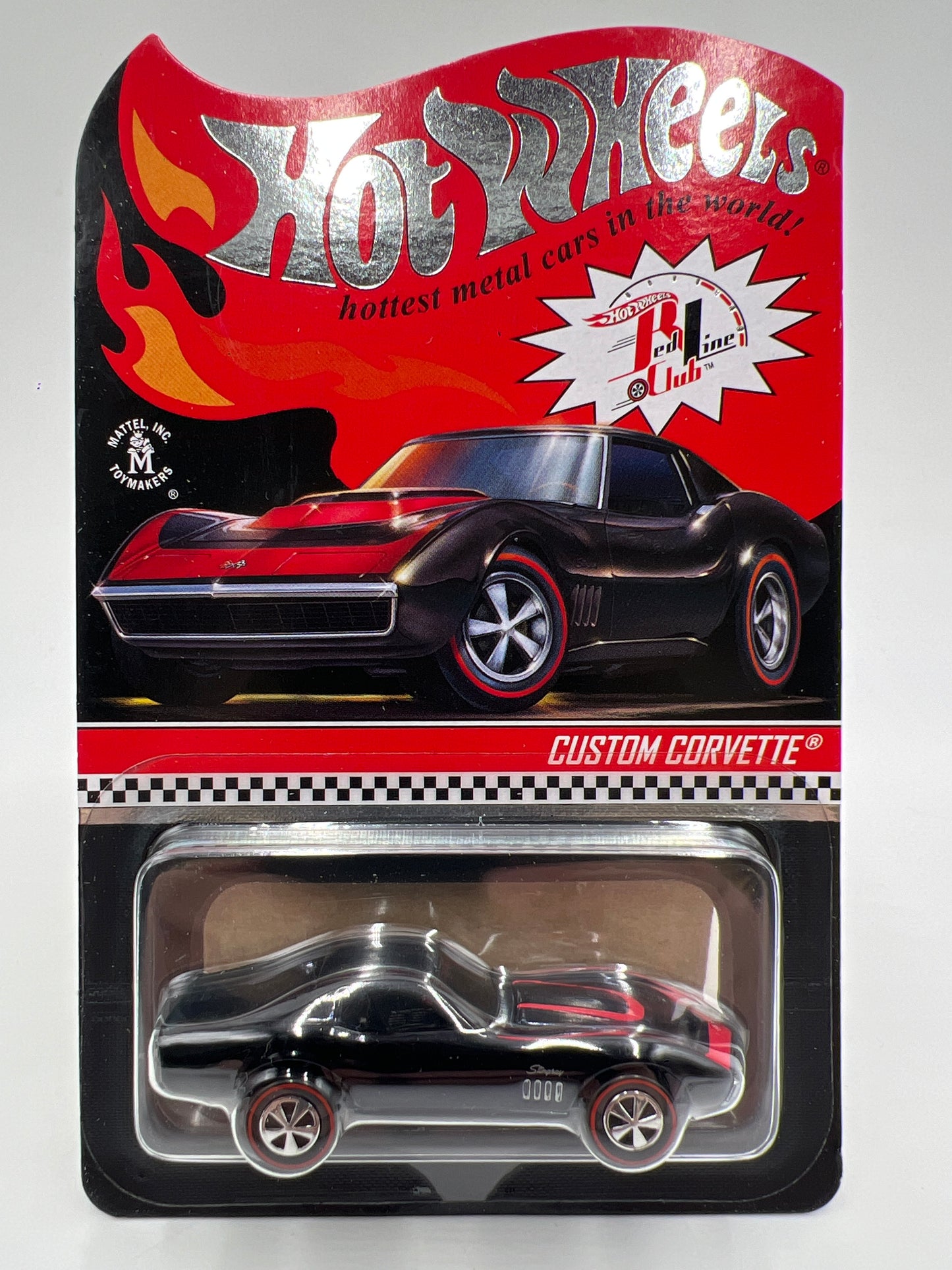 2022 Hot Wheels RLC #21307/25000 Custom Corvette Black W/Protector