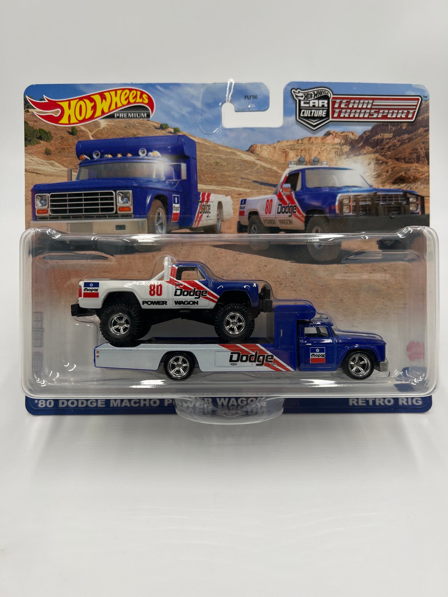 Hot Wheels Team Transport #51 80 Dodge Macho Power Wagon / Retro Rig 279E