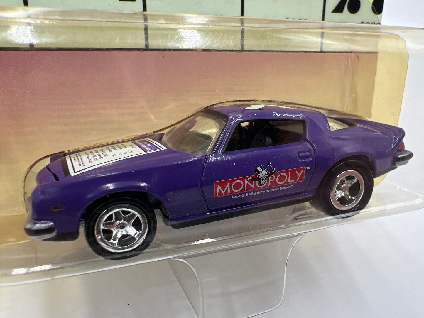 Johnny Lightning Monopoly 1977 Chevy Camaro Purple 188E