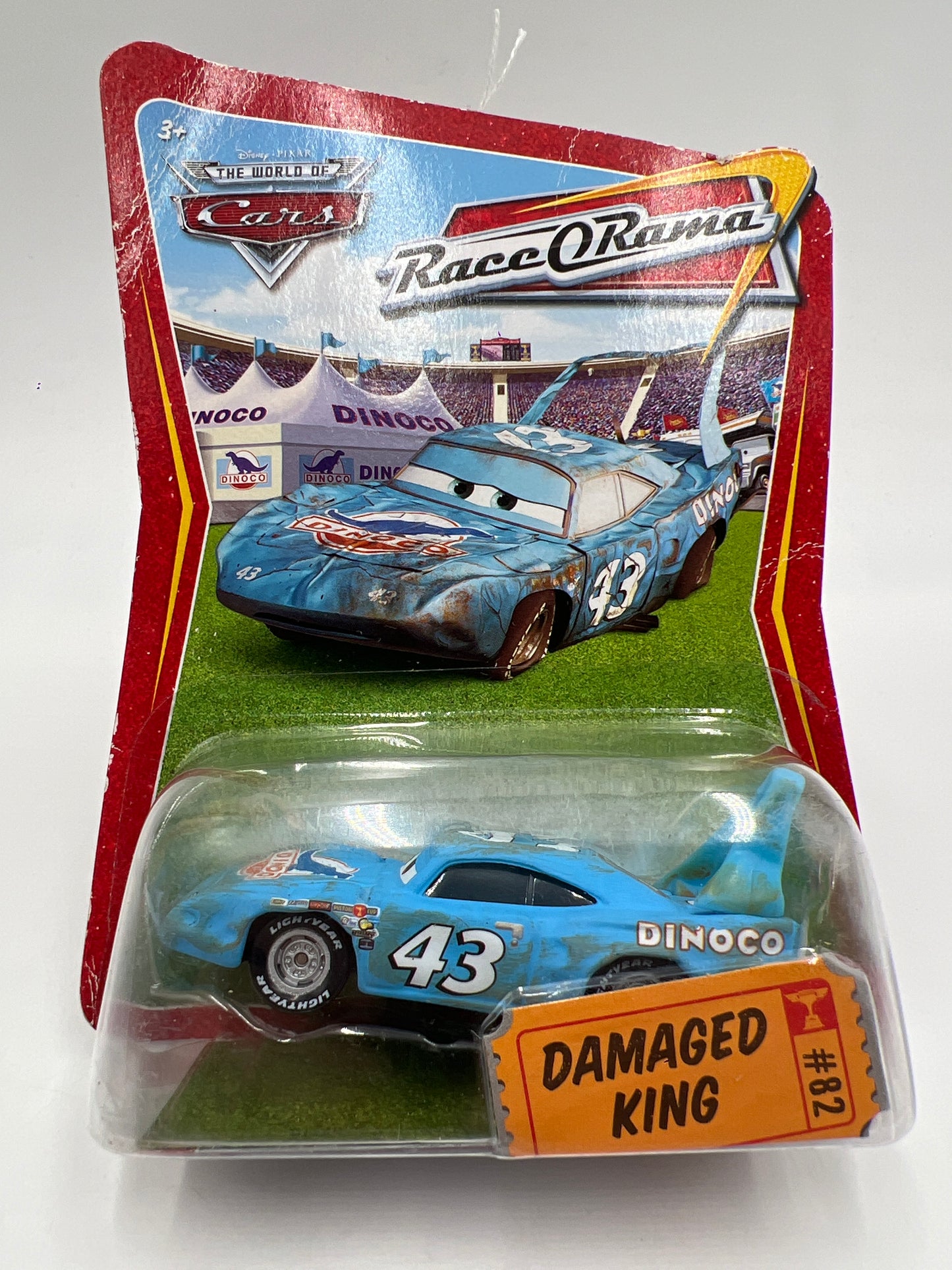 Disney Pixar The World Of Cars Race O Rama #82 Damaged King
