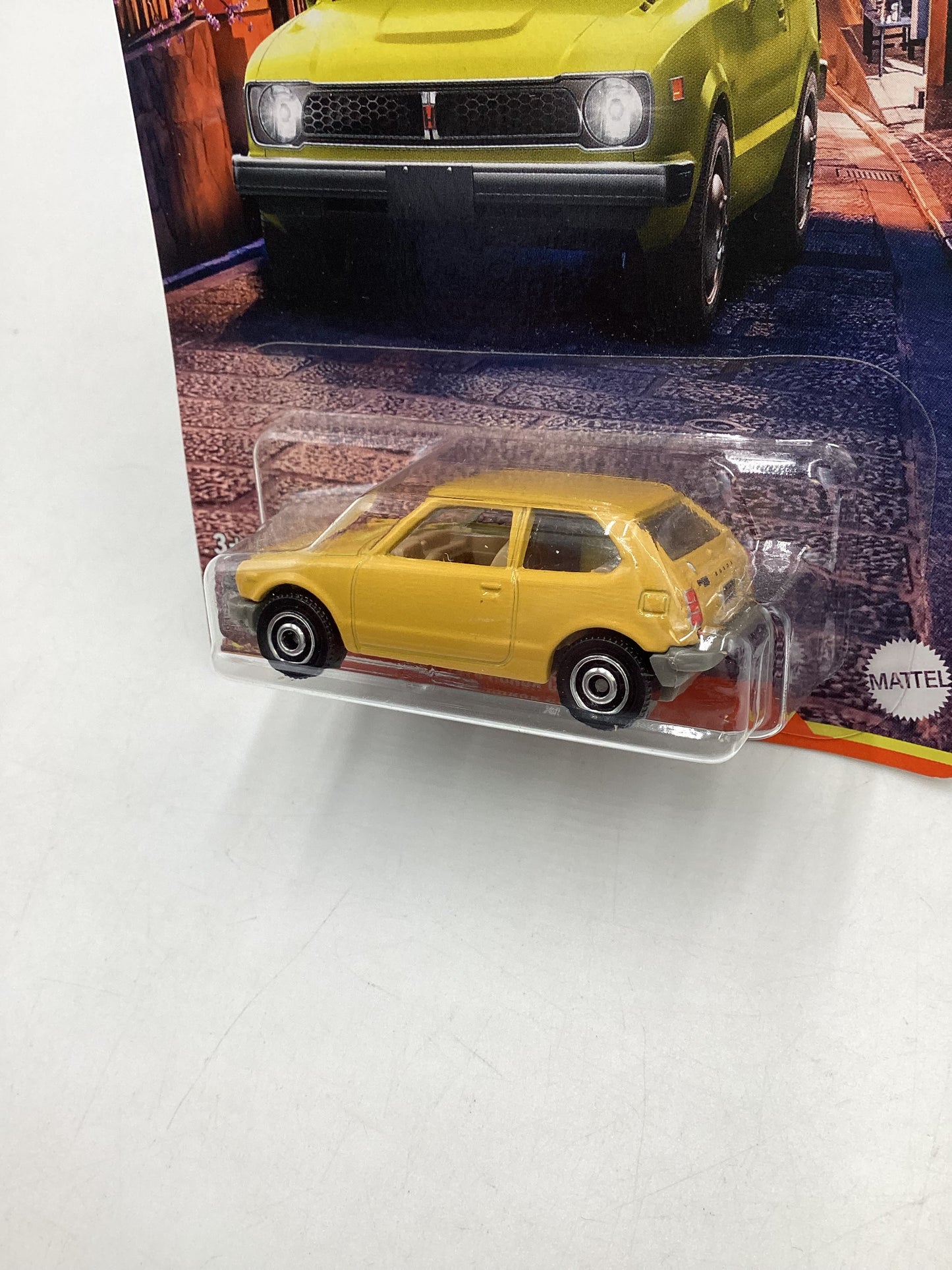 2022 Matchbox Japan Origins #2 1976 Honda Civic CVCC Yellow 164C