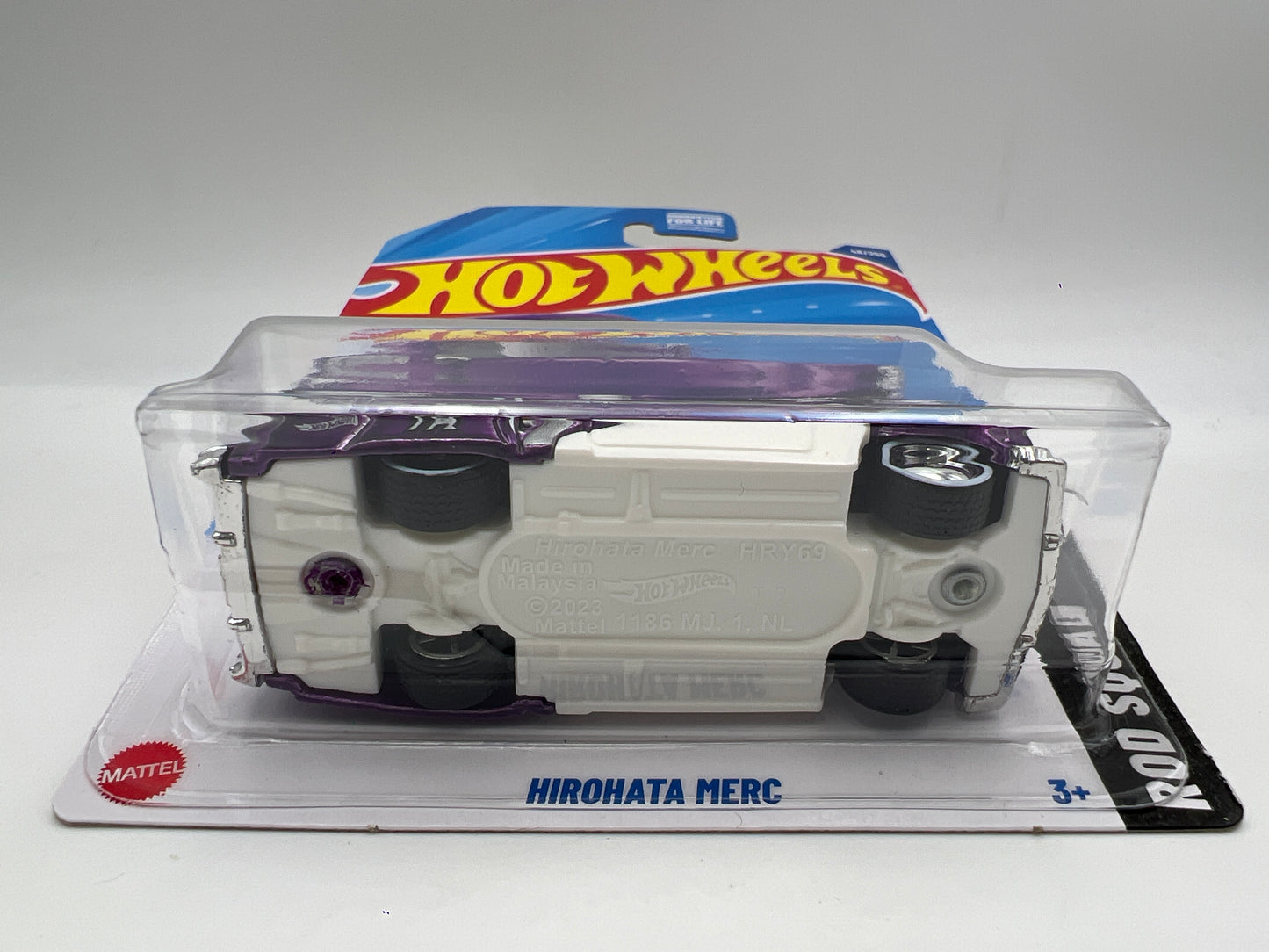 2025 Hot Wheels Super Treasure Hunt #46 Hirohata Merc Purple W/Protector Cracked Blister