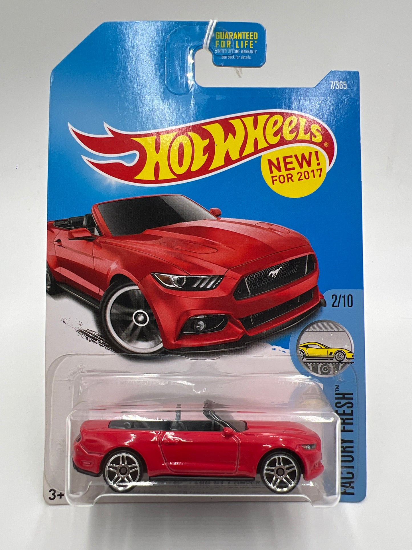 2017 Hot Wheels Factory Fresh #7 2015 Ford Mustang GT Convertible Red