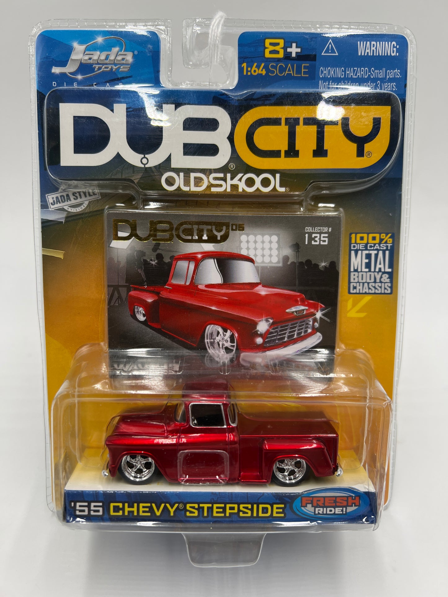 Jada Toys Dub City Old Skool Wave 13 #135 56 Chevy Stepside Red