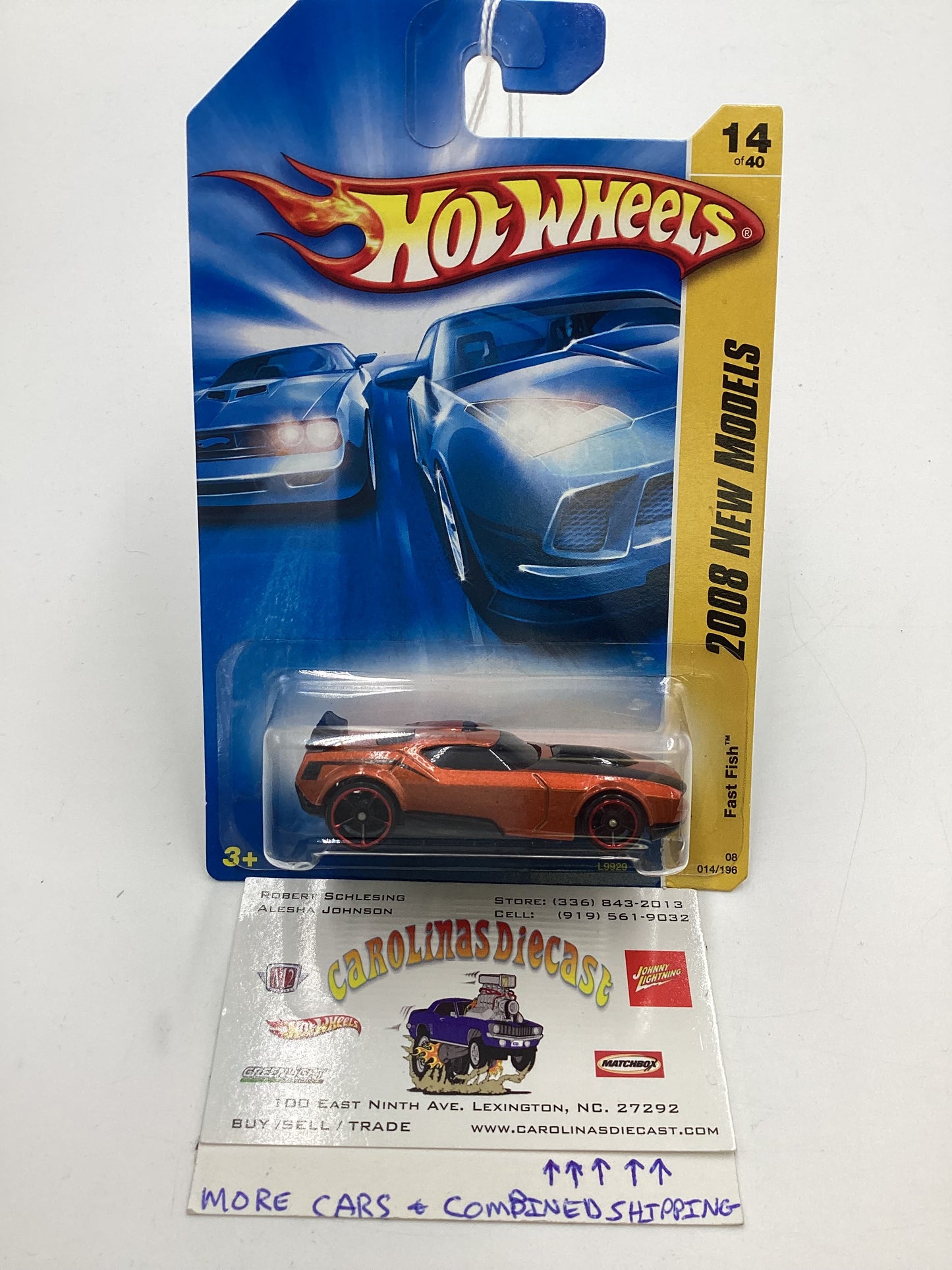 2008 Hot Wheels New Models #14 Fast Fish Orange BB6