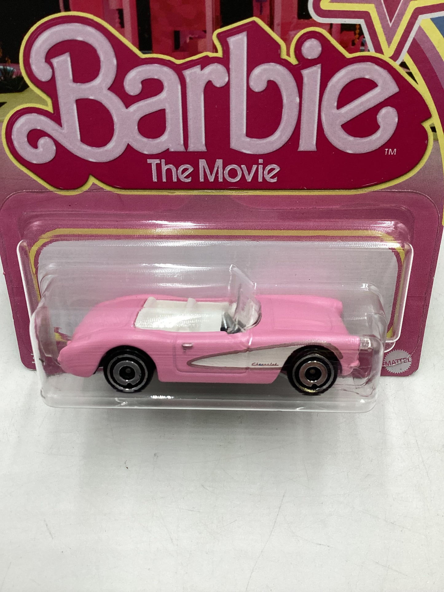 2023 Hot Wheels Barbie The Movie 1956 Corvette Pink 6D