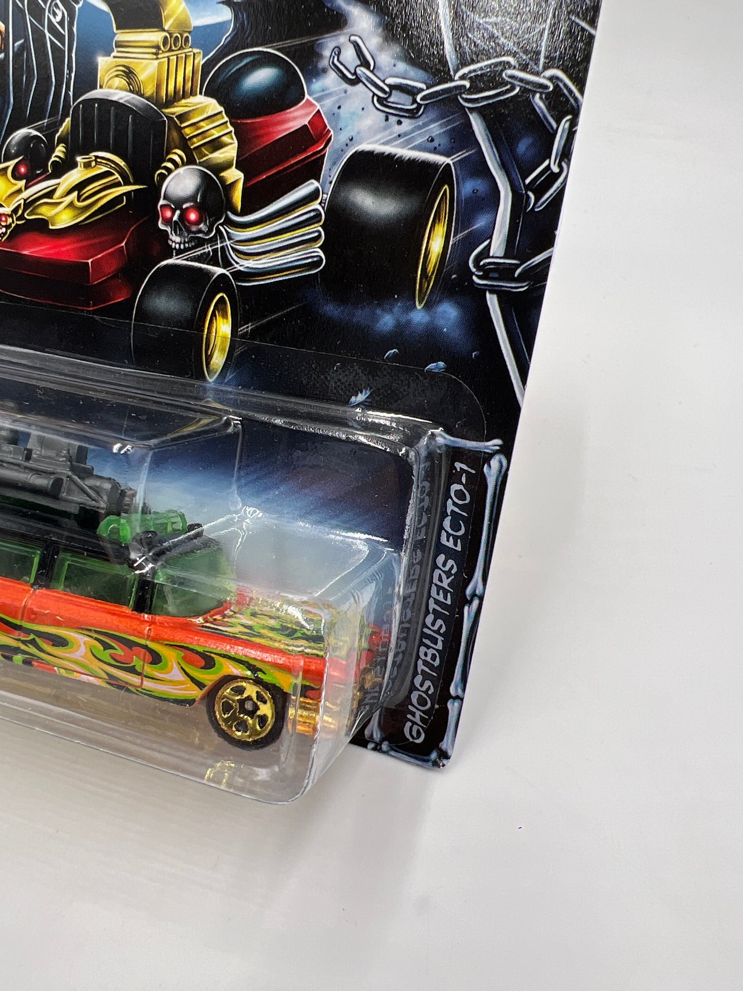 2014 Hot Wheels Kroger Exclusive Happy Halloween Set #5 Ghostbusters Ecto-1 Orange