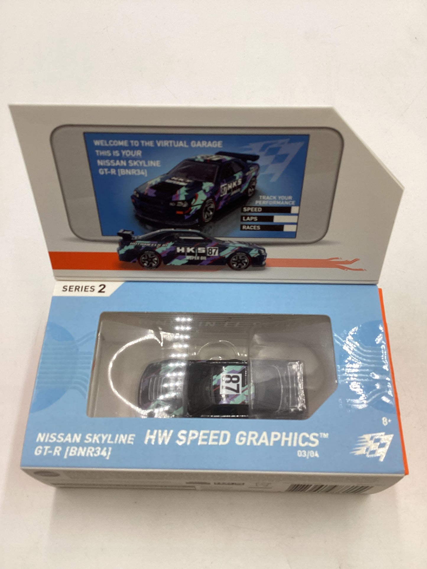 Hot Wheels ID HKS Nissan Skyline GT-R BNR34 Opened