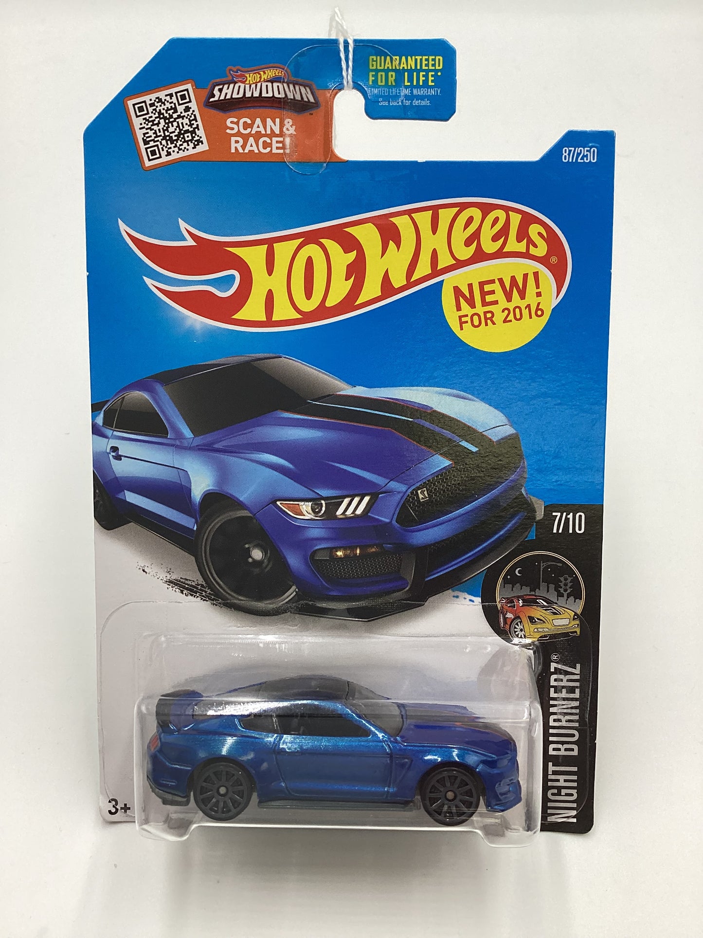 2016 Hot Wheels #87 Ford Shelby GT350R Blue 32A