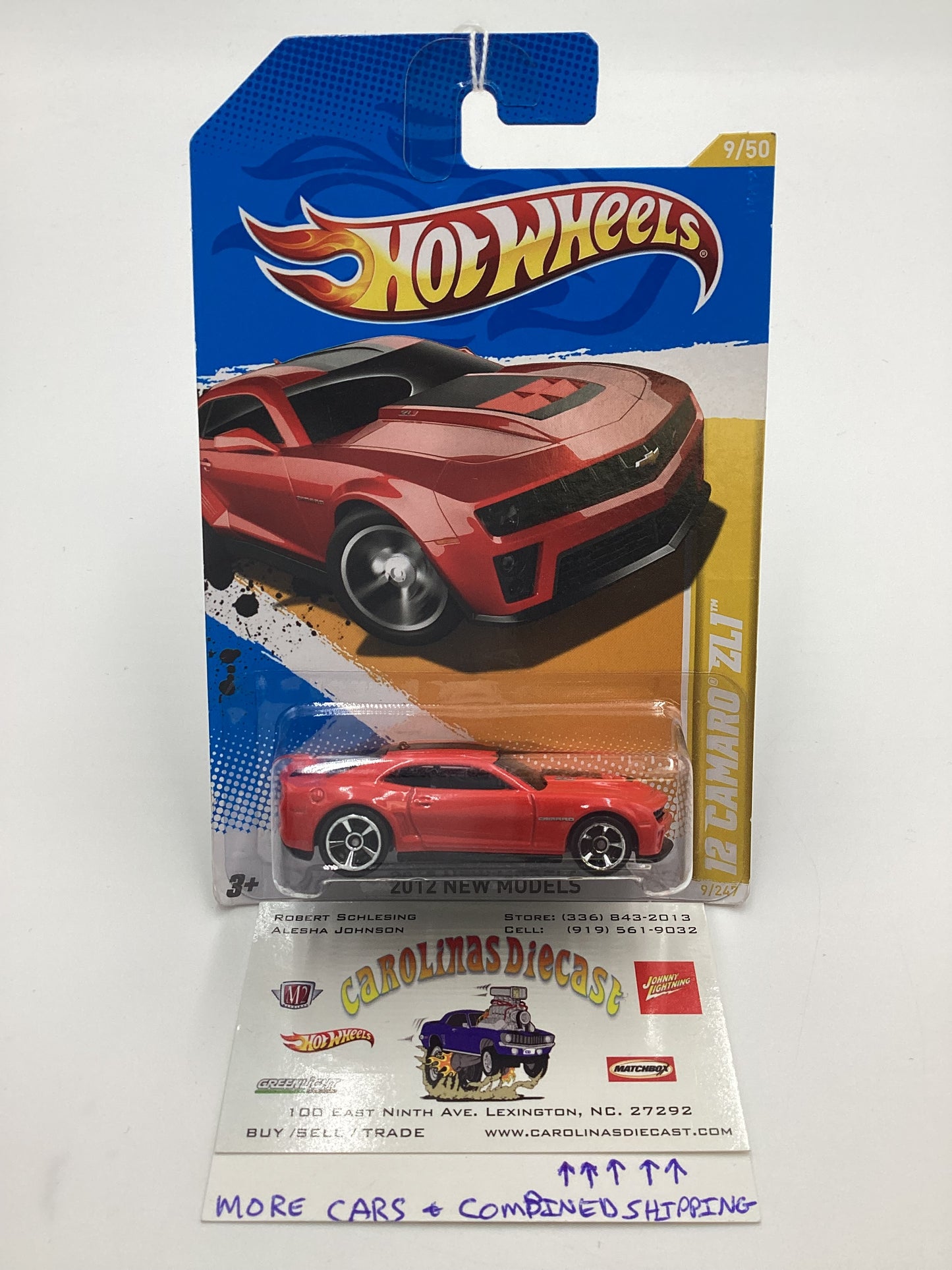 2012 Hot Wheels New Models #9 12 Camaro ZL1 Red 8D