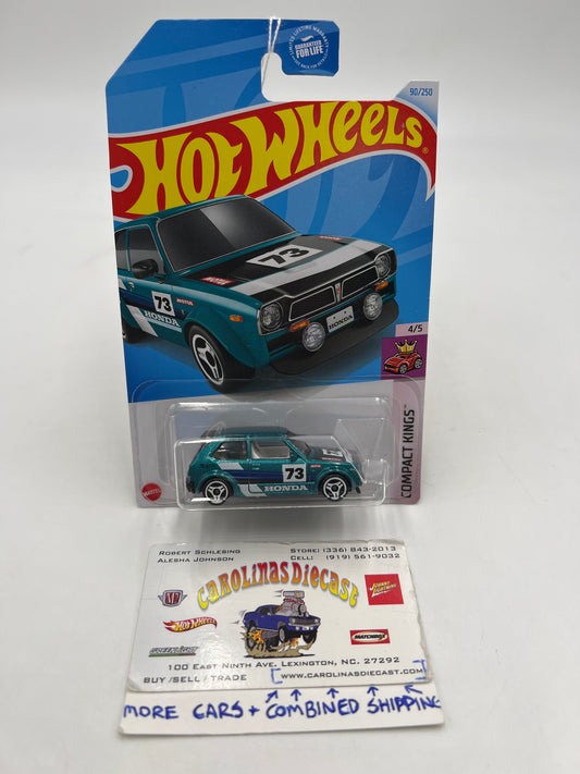 2024 Hot Wheels N Case #90 73 Honda Civic Custom Teal