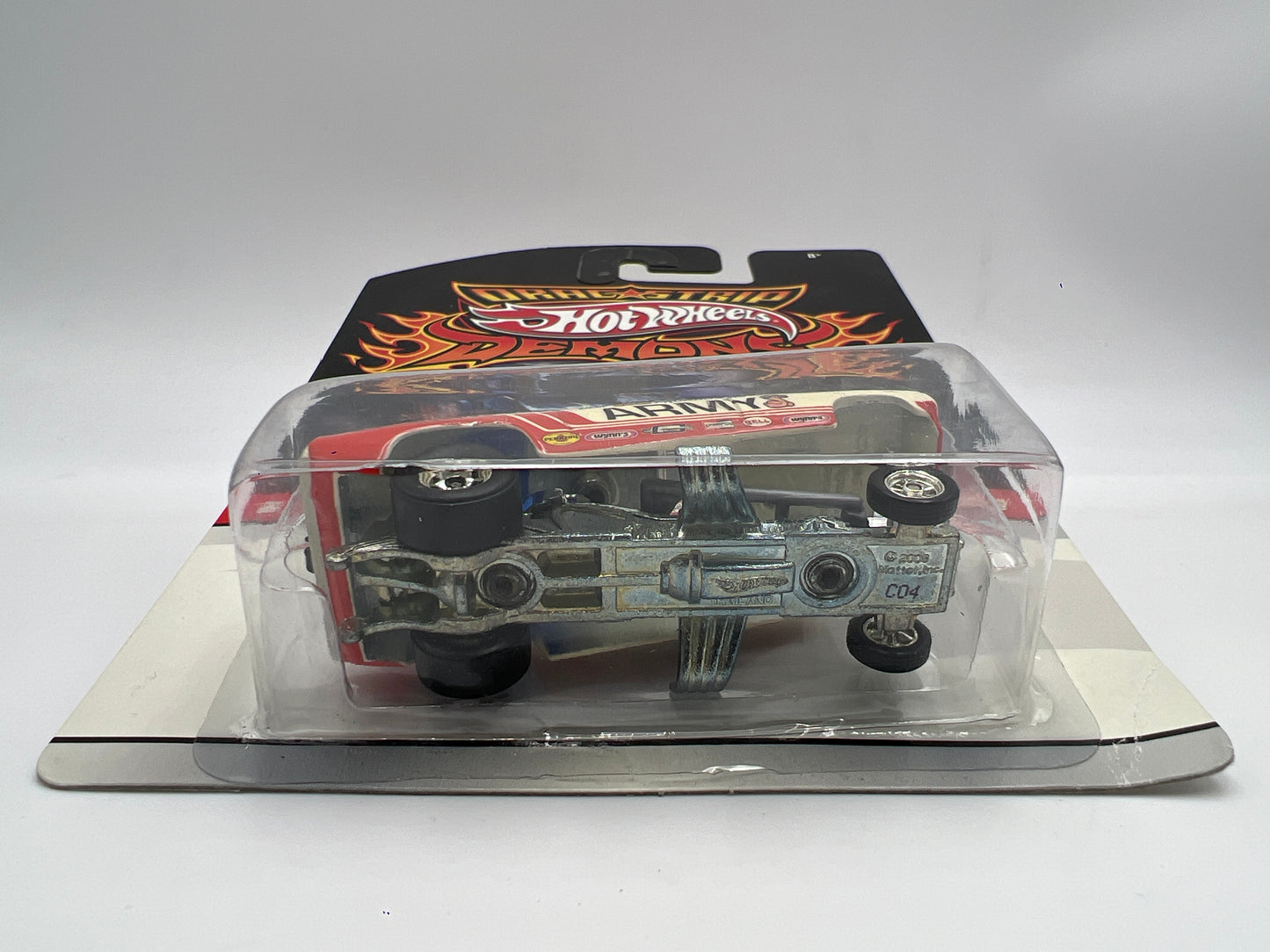 Hot Wheels Drag Strip Demons #16 Don Prudhommes Army Snake Cuda W/Protector
