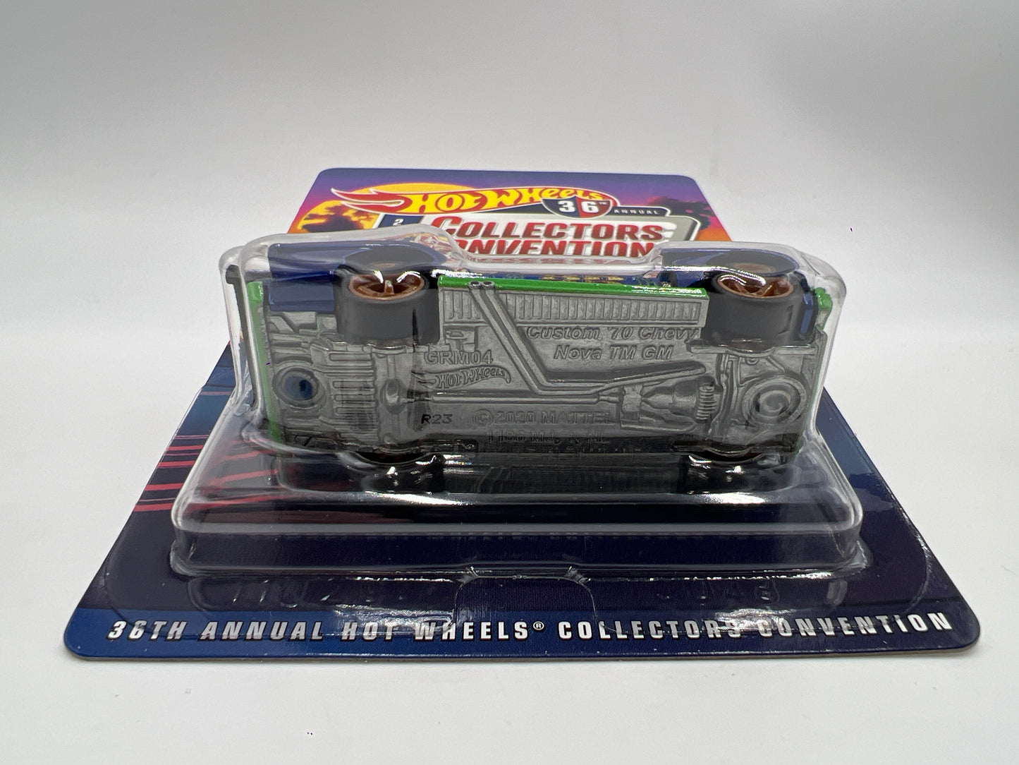 2022 Hot Wheels 36th Annual Collectors Convention LA Dinner Car #2456/4000 Custom 1970 Chevy Nova W/Protector