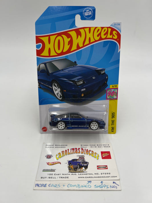 2024 Hot Wheels M Case Super Treasure Hunt #211 96 Nissan 180SX Type X Blue W/Protector