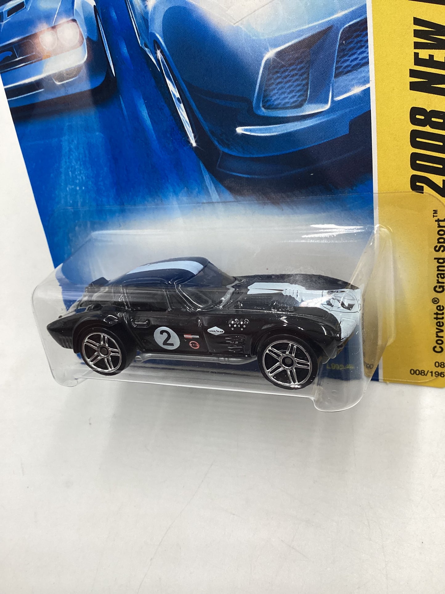 2008 Hot Wheels New Models #008 Corvette Grand Sport Black 1D