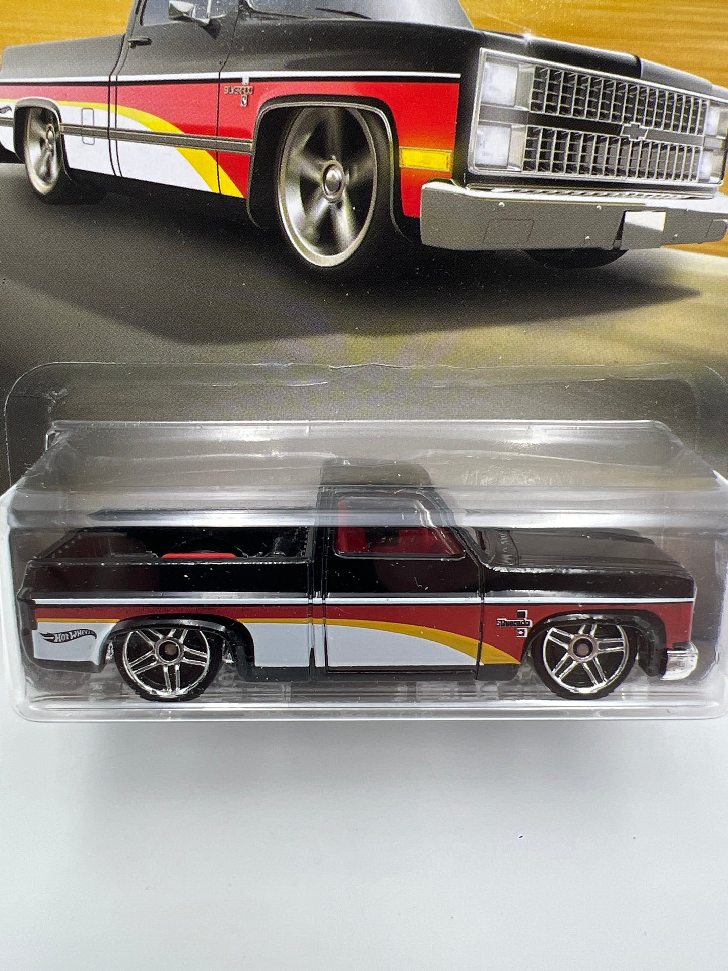 Hot Wheels Chevrolet Trucks 100 Years #2 83 Chevy Silverado Black W/Protector