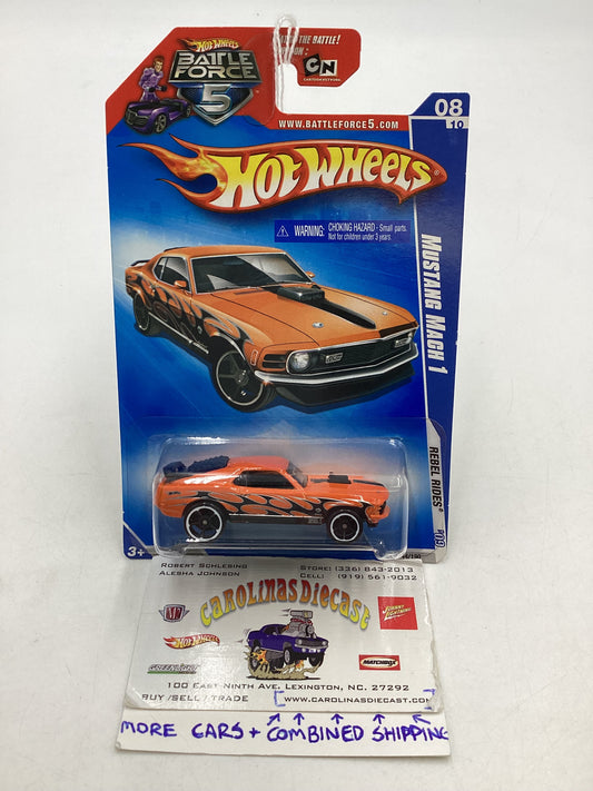 2009 Hot Wheels #144 Mustang Mach 1 Orange 23D