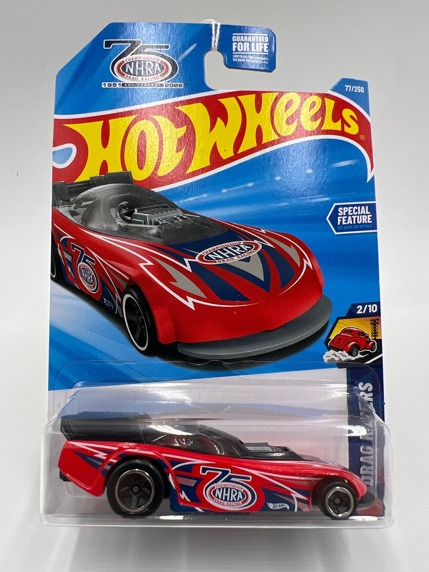 2026 Hot Wheels E Case #77 NHRA Supercharged Red