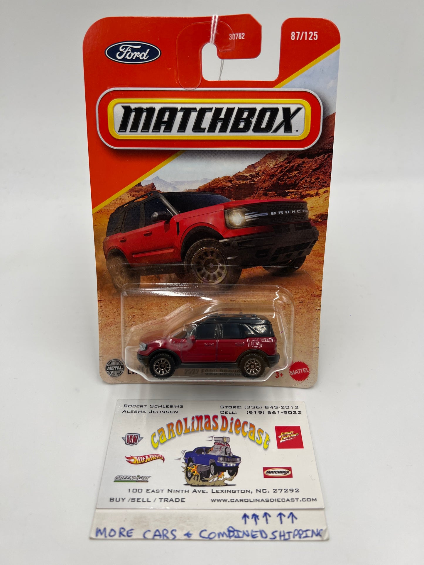 2025 Matchbox #87 2022 Ford Bronco Sport Red 215D