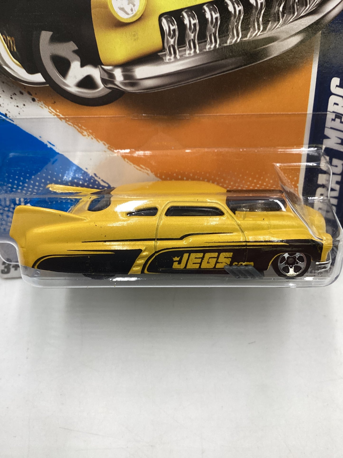 2012 Hot Wheels HW Performance #142 49 Drag Merc Jegs Yellow 43E