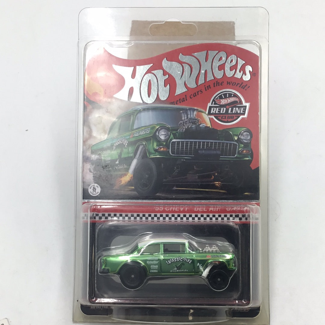 hot wheels redline club RLC 55 Chevy bel air gasser Triassic Five with protector