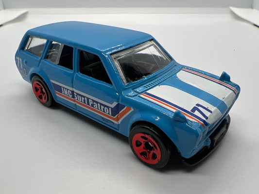 Hot Wheels 1/64 Mainline 71 Datsun 510 Wagon Blue Loose