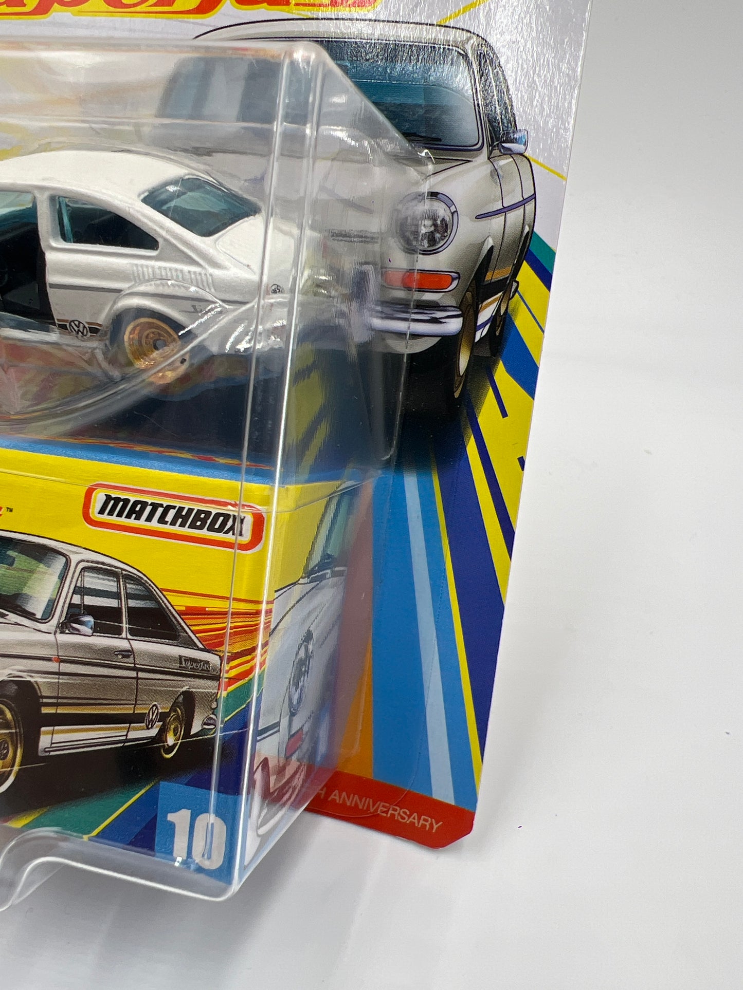 Matchbox 50th Anniversary Superfast #10 65 Volkswagen Type 3 Fastback White 173H