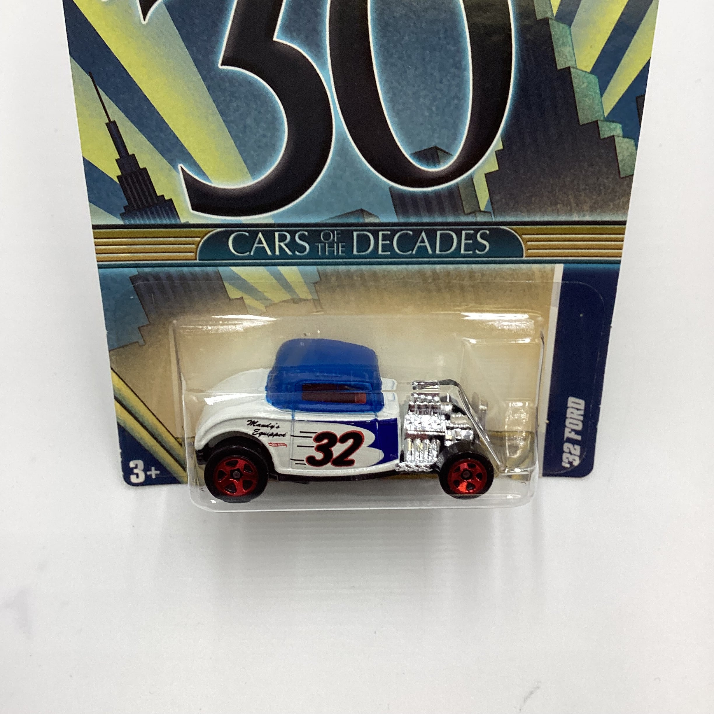 2011 Hot Wheels Cars of the Decades The 30s #4 32 Ford White/ Blue