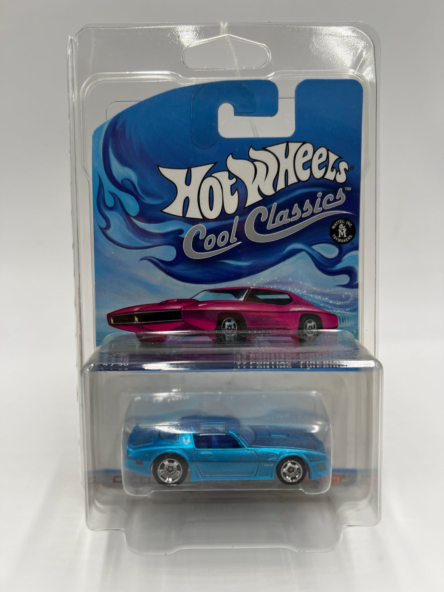 Hot Wheels Cool Classics #4 77 Pontiac Firebird Spectrafrost Blue W/Protector