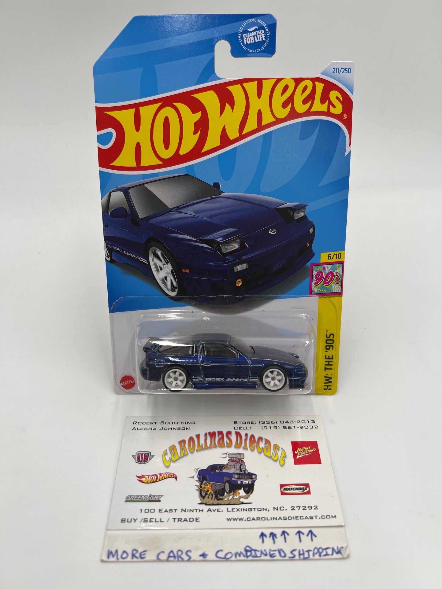 2024 Hot Wheels M Case Super Treasure Hunt #211 96 Nissan 180SX Type X Blue W/Protector