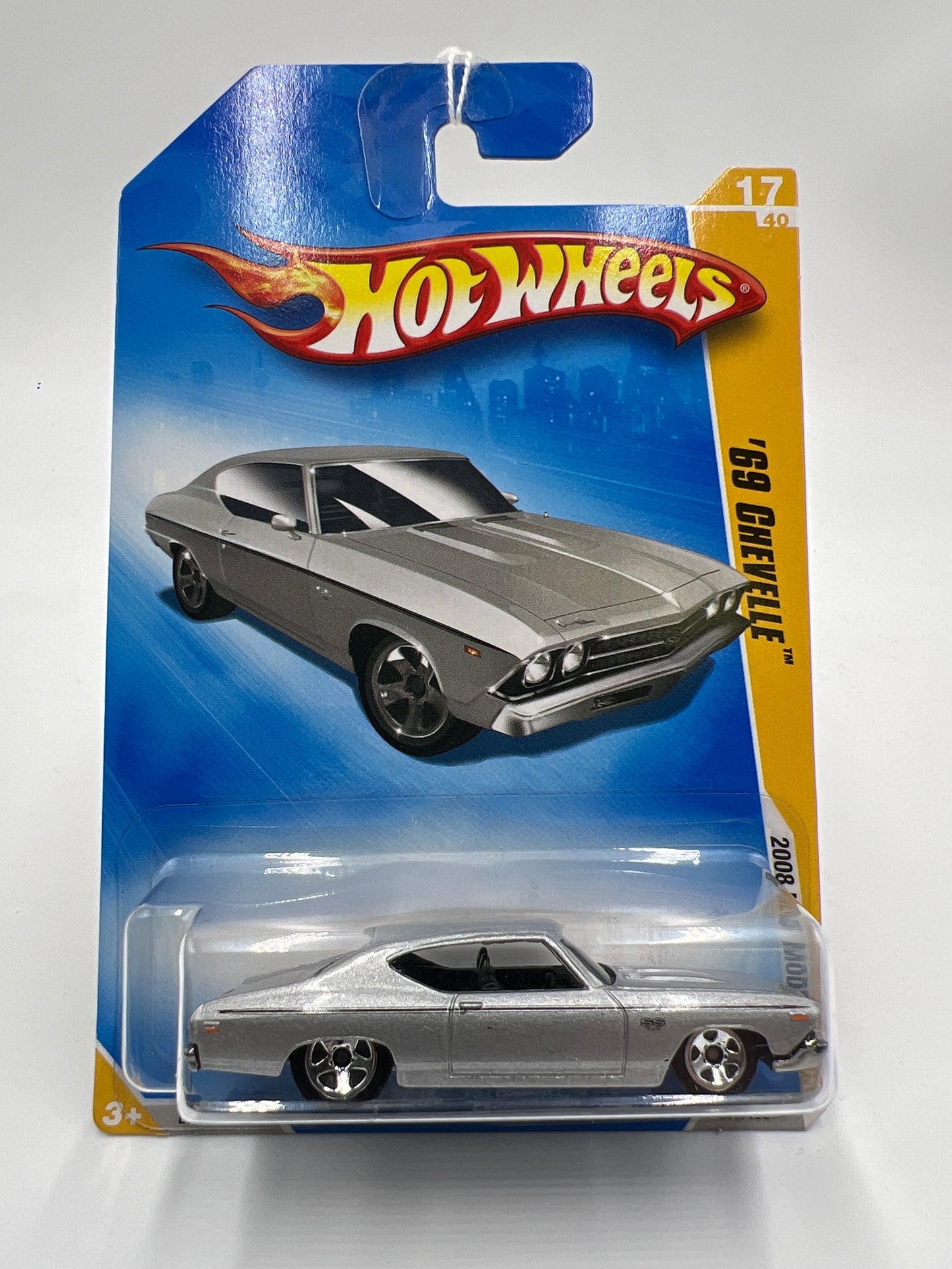 2008 Hot Wheels New Models #17 69 Chevelle Silver 5A