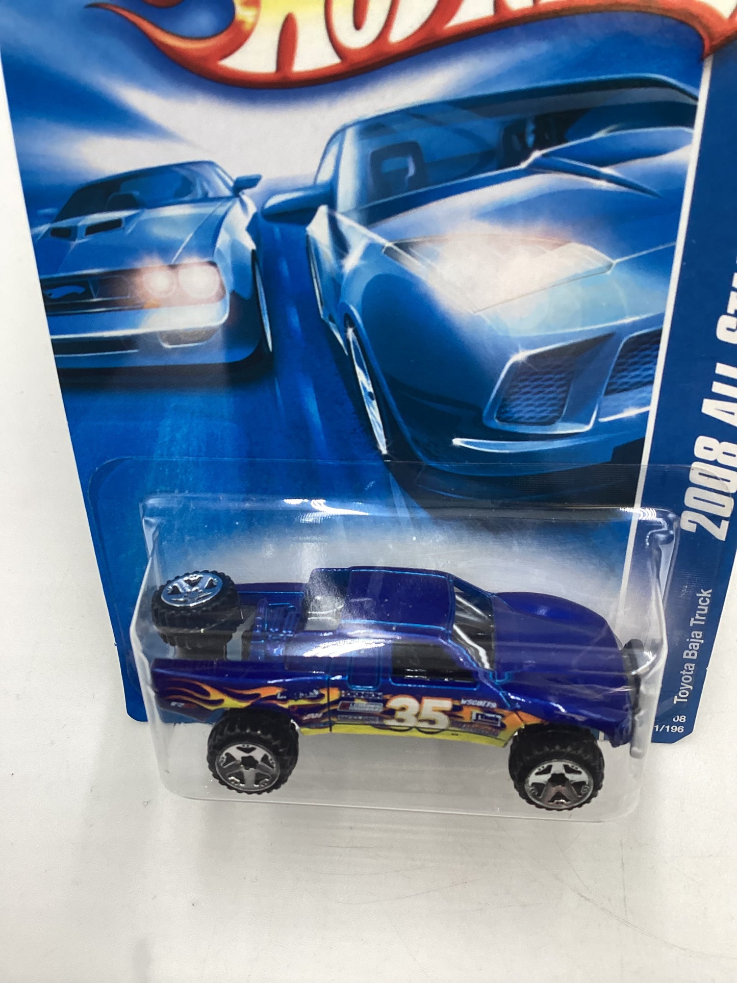 2008 Hot Wheels All Stars #71 Toyota Baja Truck Blue