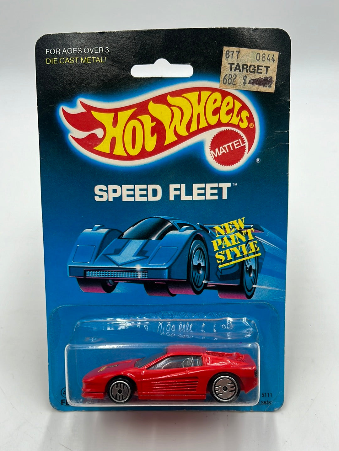 Hot Wheels Speed Fleet Red Ferrari Testarossa #5111