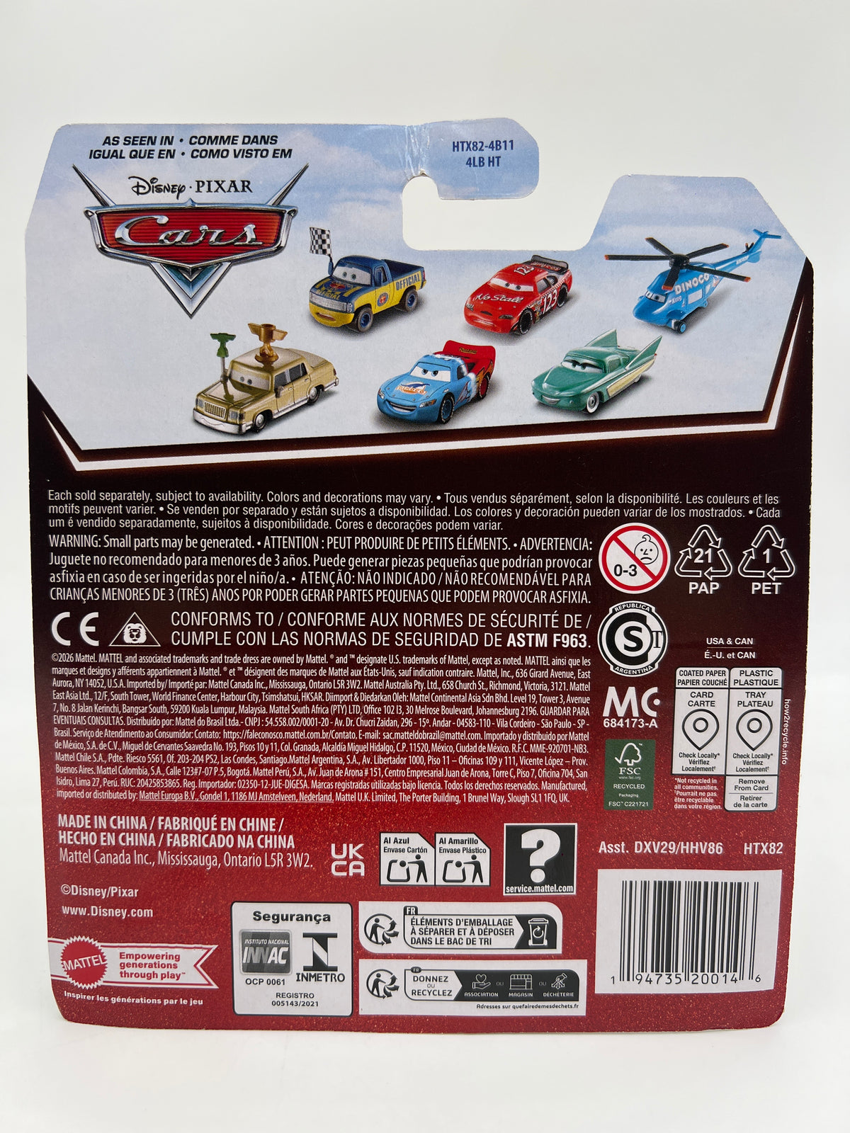 2026 Disney Pixar Cars 20 Years Radiator Springs Lightning McQueen 142C