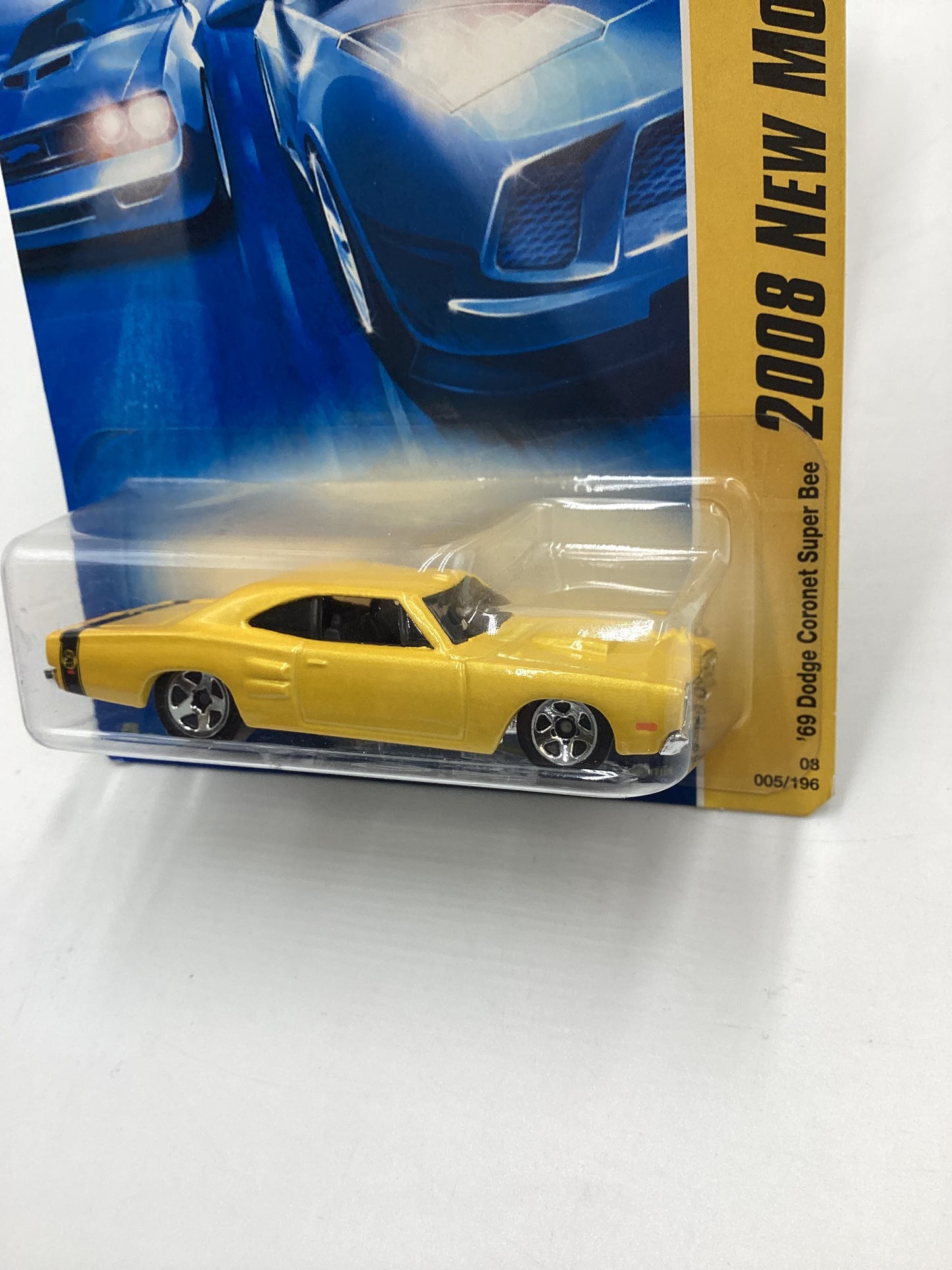2008 Hot Wheels New Models #5 69 Dodge Coronet Super Bee Light Yellow 51E