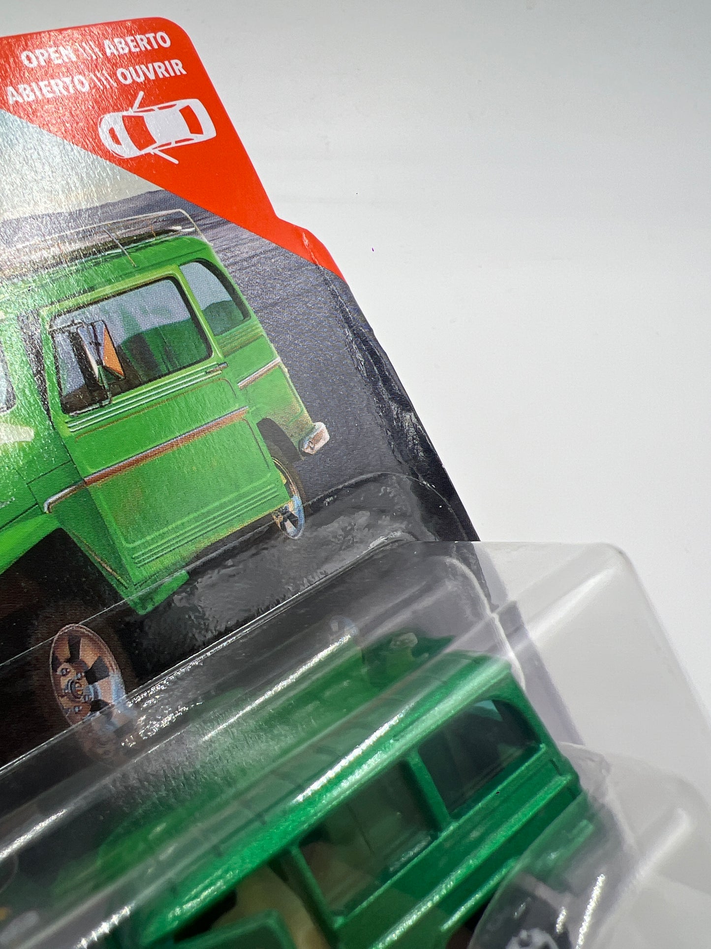 Matchbox Moving Parts 1962 Jeep Willys Wagon Green Card Not Perfect 168P