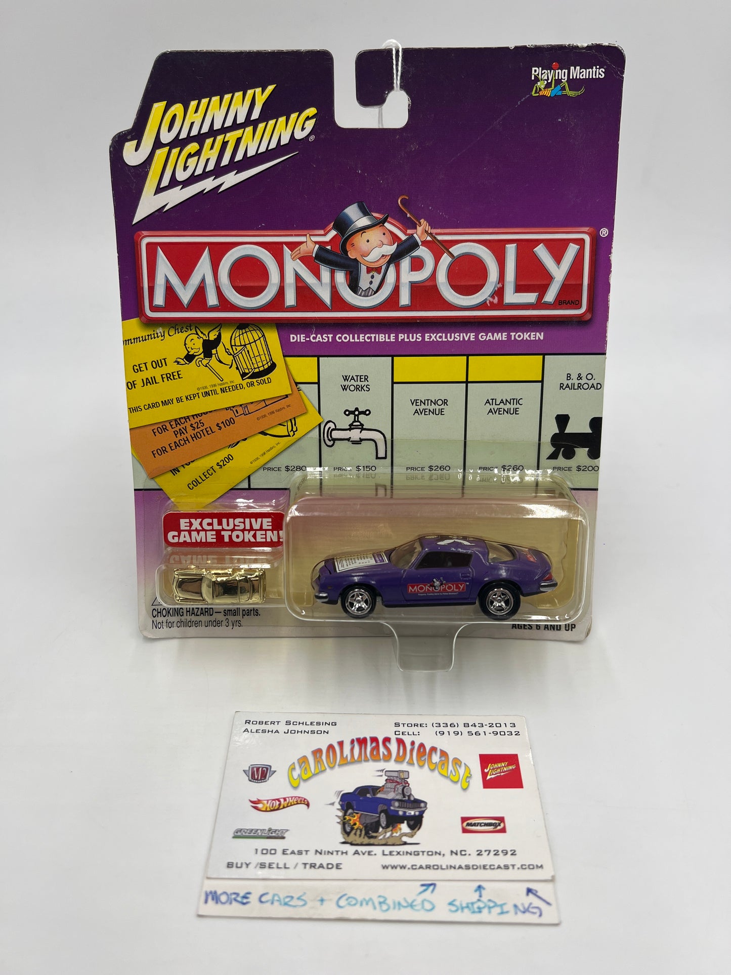 Johnny Lightning Monopoly 1977 Chevy Camaro Purple 188E