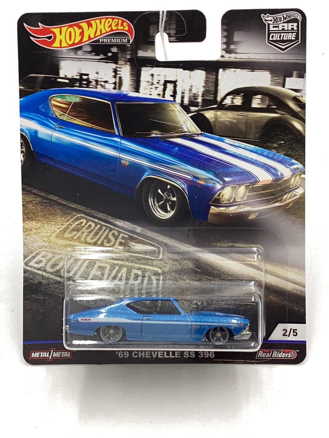 Hot wheels car culture cruise boulevard 69 Chevelle SS 396 259F